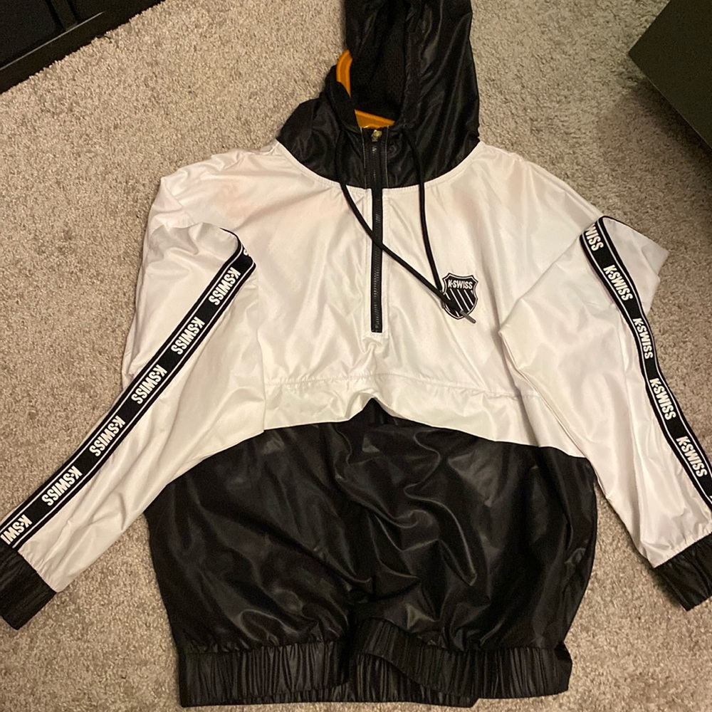 NWOT K-Swiss Windbreaker w/ Kangaroo pouch